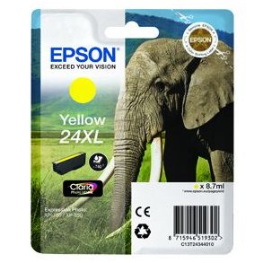Epson 24XL T2434 - C13T24344012 blkpatron gul 8,7 ml, original