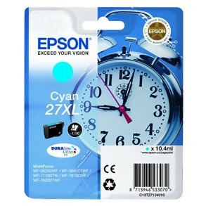 Epson bläckpatron 27XL T2712 - C13T27124012 cyan 10,4 ml, original