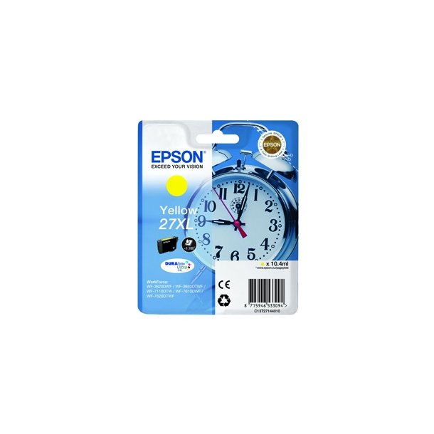 Epson 27XL T2714 Y - C13T27144012 Original - Gul 10,4 ml