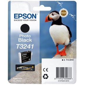 Epson bläckpatron T3241 - C13T32414010 foto svart 14 ml, original