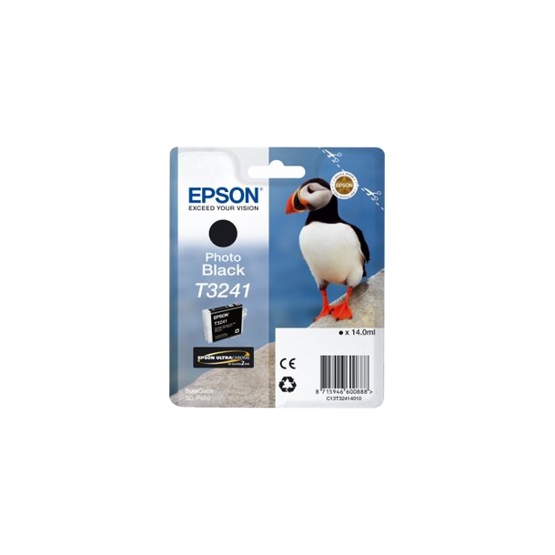 Epson T3241 PBK Original bl&auml;ckpatron (14 ml)