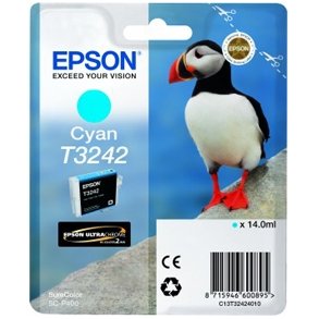 Epson bläckpatron T3242 - C13T32424010 cyan 14 ml, original