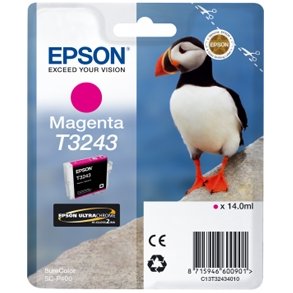 Epson bläckpatron T3243 - C13T32434010 magenta 14 ml, original