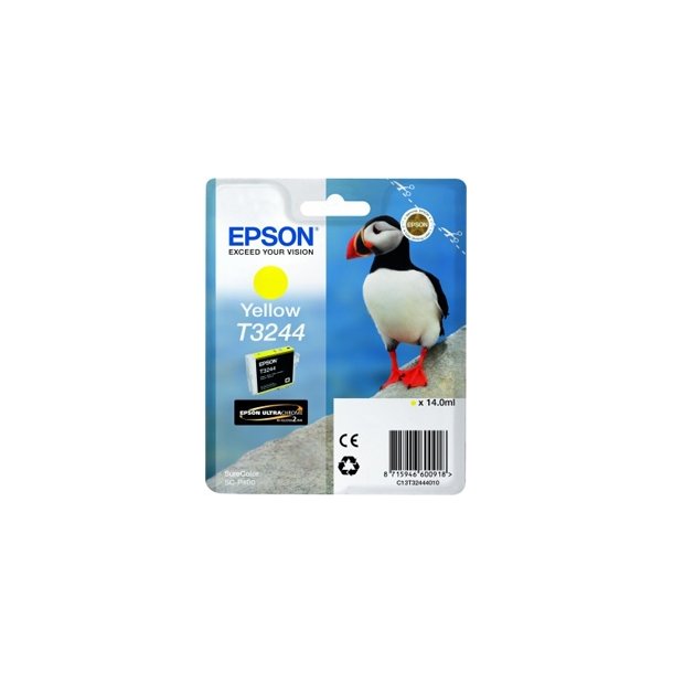 Epson T3244 Y Original bl&auml;ckpatron (14 ml)