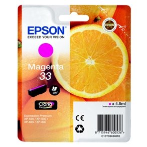 Epson bläckpatron 33 T3343 - C13T33434012 magenta 4,95 ml, original