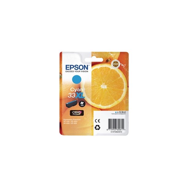Epson 33XL T3362 C Original bl&auml;ckpatron (8,95 ml)