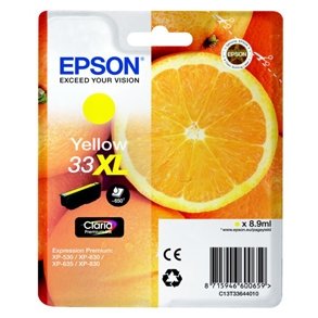 Epson bläckpatron 33XL T3364 - C13T33644012 gul 8,95 ml, original