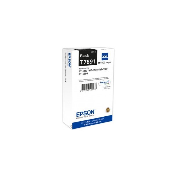 Epson T7891 XXL - C13T789140 Ink Cartridge Original Black 4000 pages