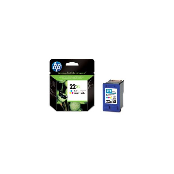 HP 22 XL C -C9352CE f&auml;rg bl&auml;ckpatron, Original
