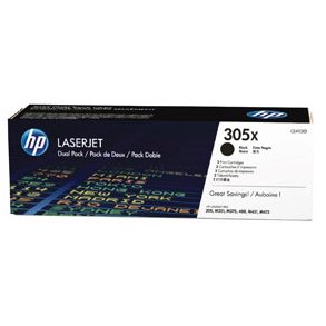 HP toner 305X - CE410XD, 2 stk. multipack 8000 sider, original