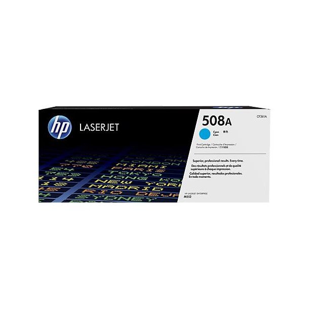 HP CF361A C (HP 508A) Cyan Lasertoner, Original 5000 sider