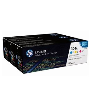 HP toner 304A - CF372AM, 3 stk. multipack 168 ml, original