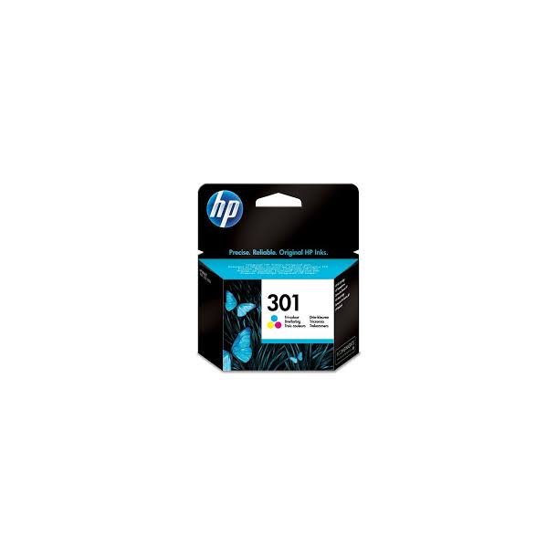 HP 301 C (CH562EE) 3 Colours Ink Cartridge, Original, 3 ml