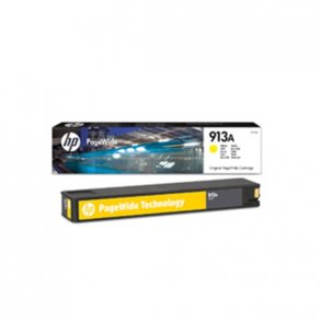 HP 913A - F6T79AE blkpatron gul 13000 sider, original