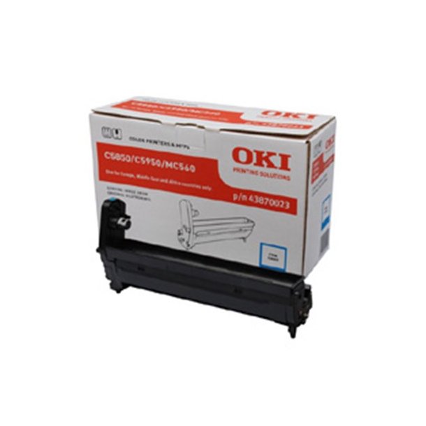 OKI C5850/5950/MC560 C (43870023) Drum, cyan, Original 20000 sidor