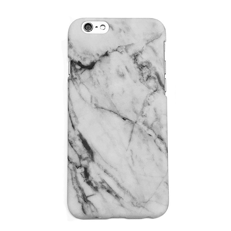 Køb Marble cover for iPhone 7 Plus, sort, hvid el. rød Sort