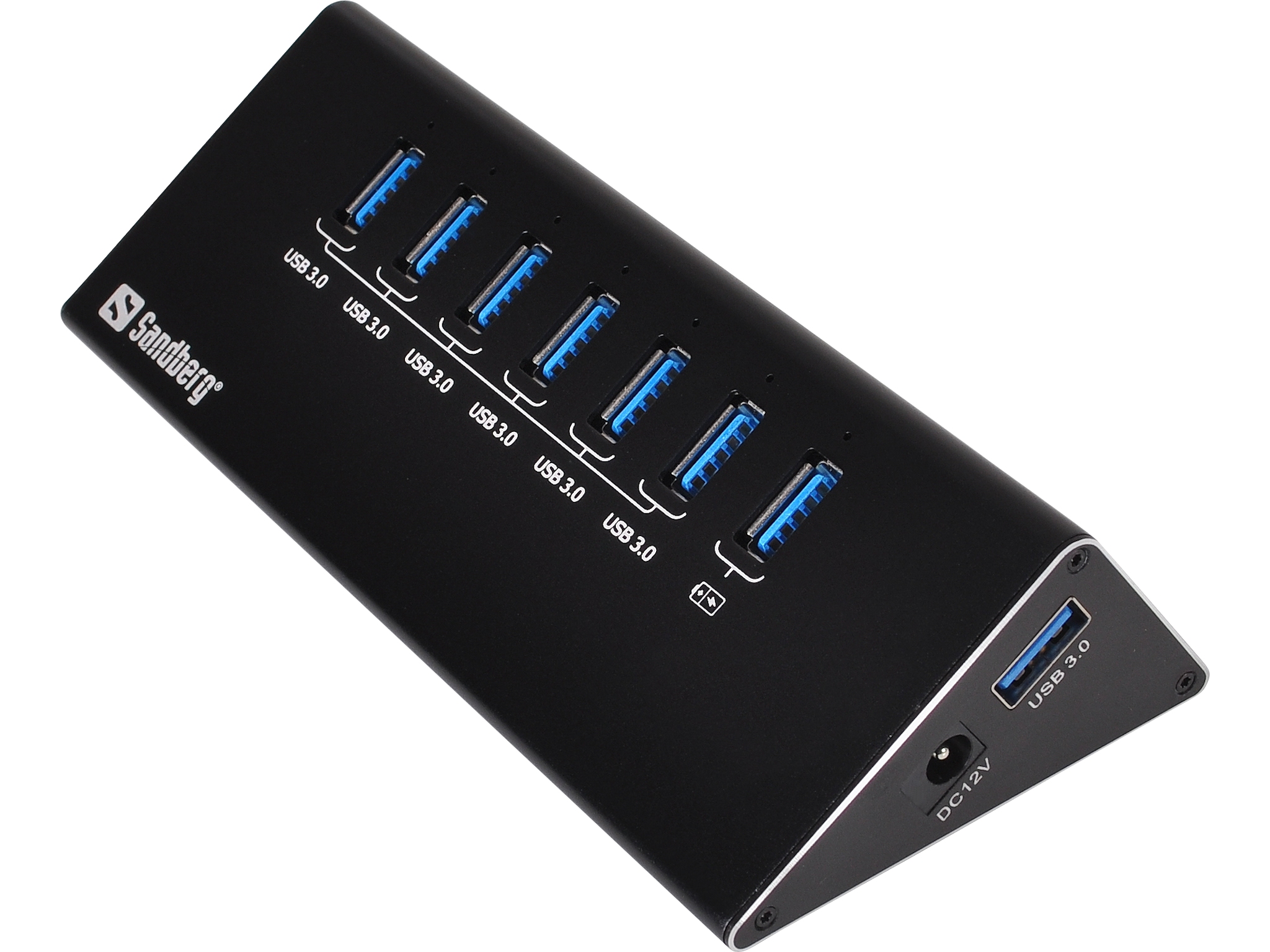 Laptop Mobile HDD Computer Flash Drive and More Vogek 6-Port USB Hub with Power Adaptor Compatible for PC 6-Port USB 3.0 Hub with SD/TF Card Reader