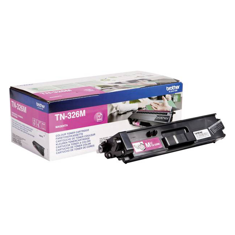 Billede af Brother TN326 M Magenta Lasertoner, Original hos Pixojet