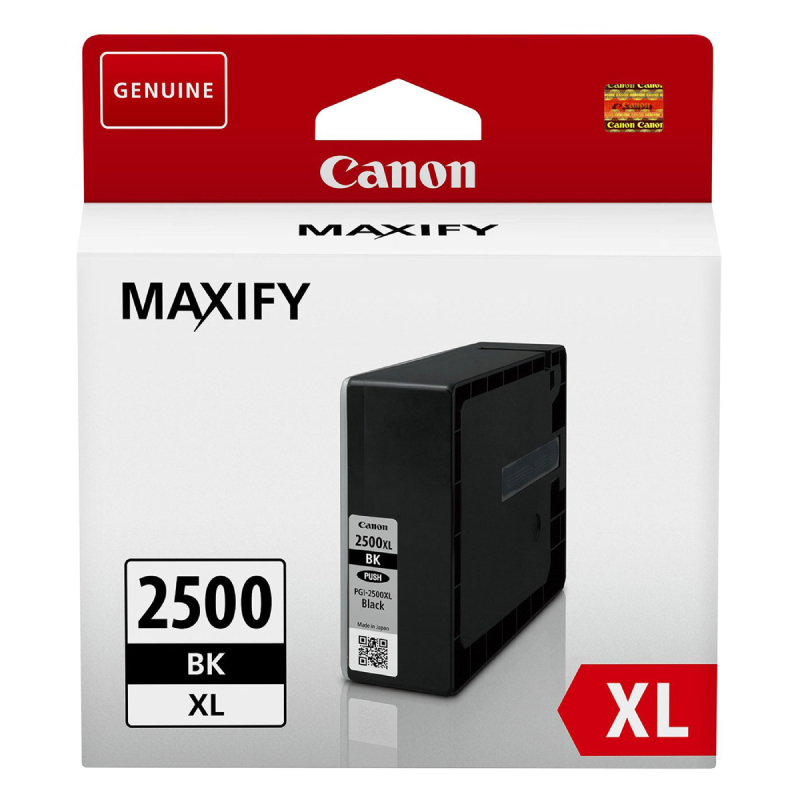 Køb Canon PGI 2500 XL BK sort Pigment blækpatron, Original 71 ml - Pris 329.00 kr.
