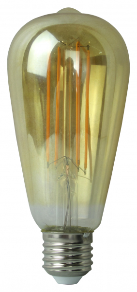 Billede af LED Deco pære 4W, Røgfarvet glas