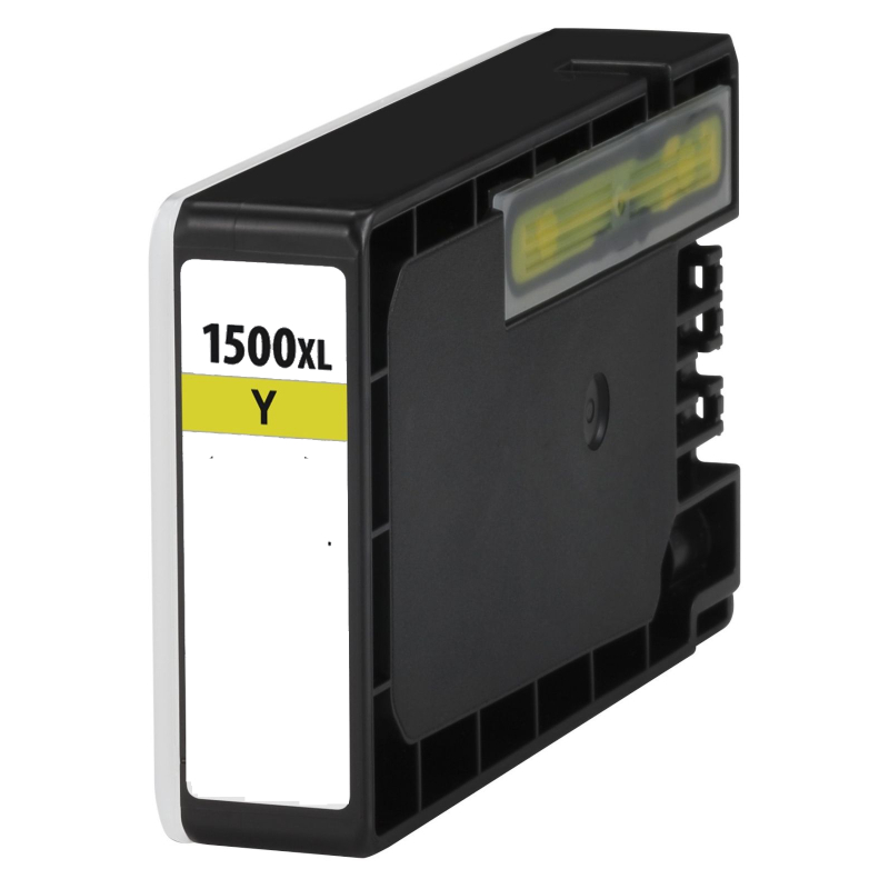 Køb Canon PGI 1500 XL Y gul kompatibel blækpatron (13 ml) - Pris 78.00 kr.