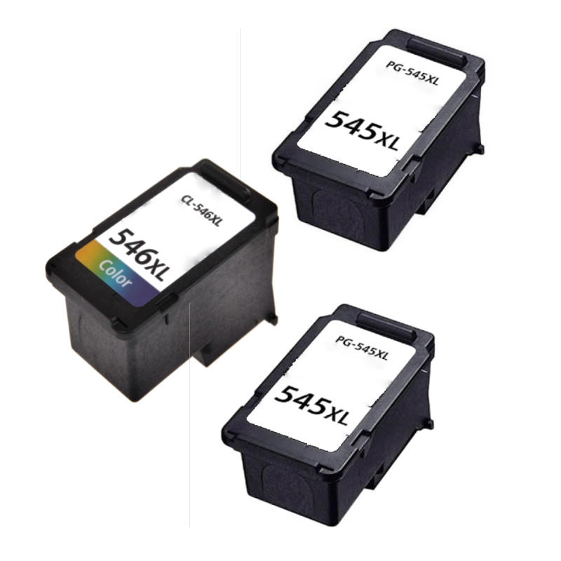 InkSpirit 545 546 patroner, 545XL 546XL multipack kompatibel med Canon 545  546, PG-545XL svart, CL-546XL, färg kompatibel med Canon Pixma TR4500