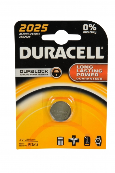 Duracell CR2025 batteri, Long Power Lasting, 3V Lithium thumbnail