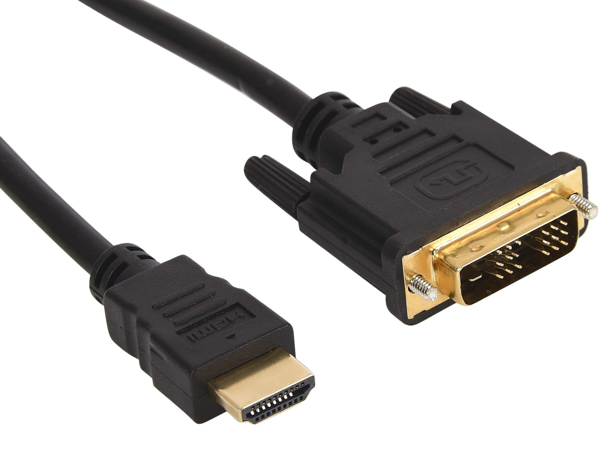 DVI-HDMI Monitor Cable, Black (2m)