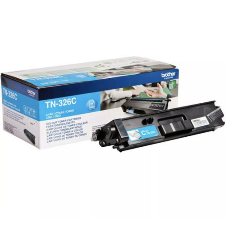 Billede af Brother TN326 C Cyan Lasertoner, Original hos Pixojet