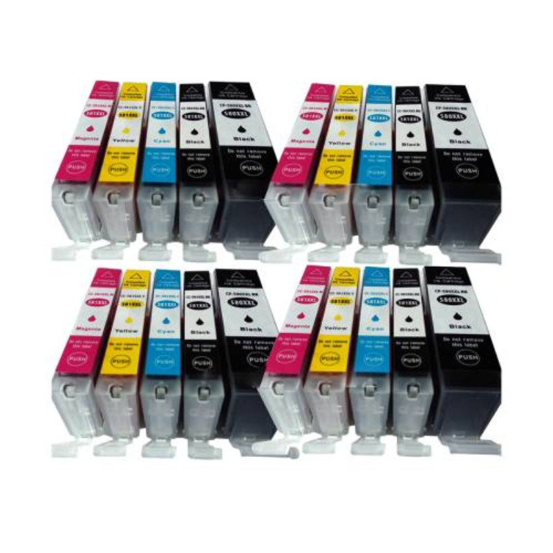 PGI 580 581 Refillable Ink Cartridge With Permanent Chip For Canon