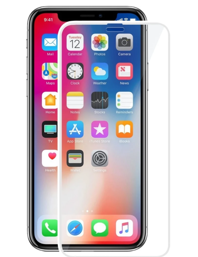 SERO skærmbeskyttelse til iPhone XS max, hvid thumbnail