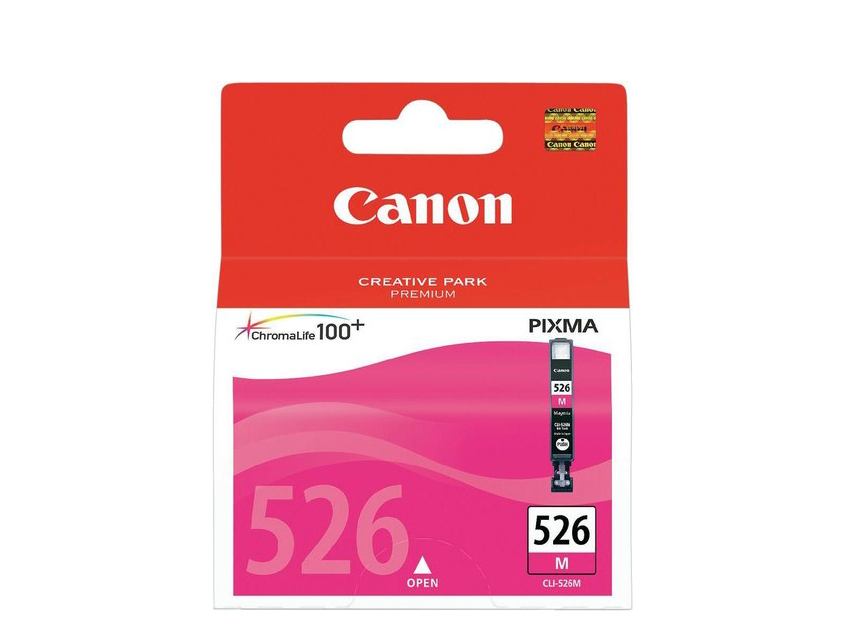 Køb Canon CLI-526M (4542B001)  9ml magenta blækpatron Original - Pris 139.00 kr.