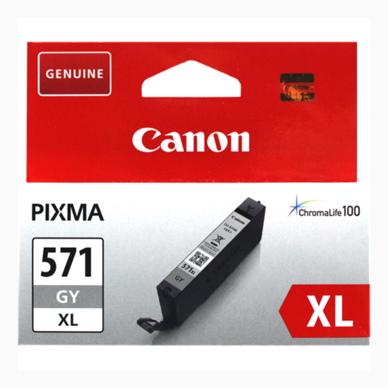 Køb Canon CLI 571 XL GY Blækpatroner - 0335C001 Original - Grå 11 ml - Pris 174.00 kr.