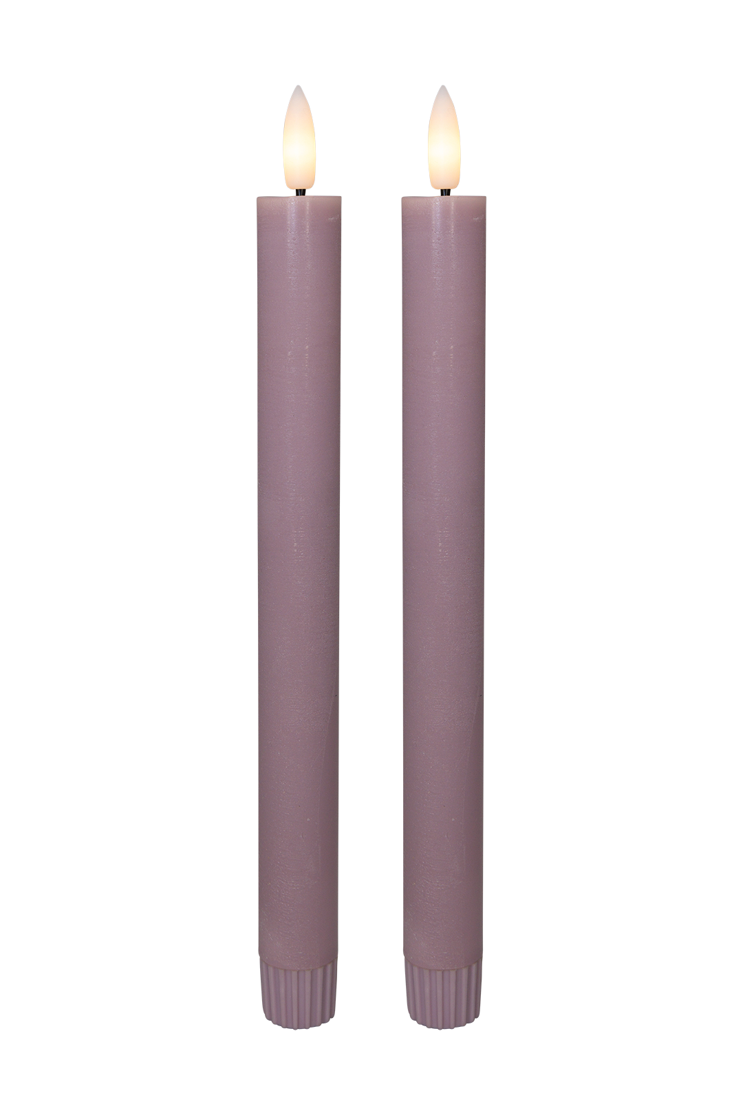 Cozzy kronelys, 3D flamme, 22,2 cm, rosa, 2 stk (bruges med fjernbetjening) thumbnail