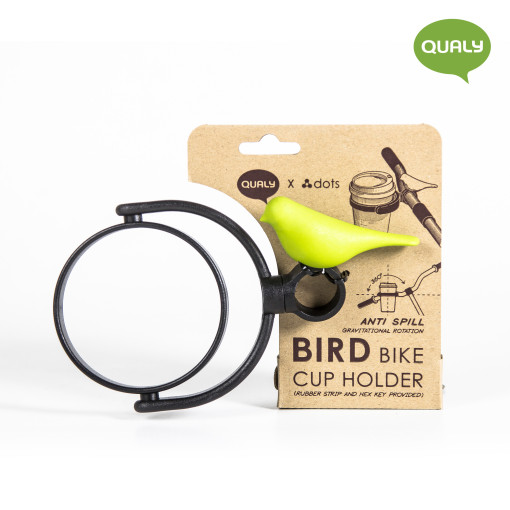 Qualy Bird Bike Cup Holder, Grøn thumbnail