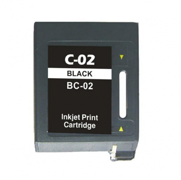 Køb Canon BC-02 (10 ml) sort kompatibel blækpatron - Pris 199.00 kr.