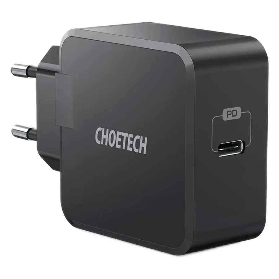 Choetech USB-C PD Vægoplader, 30W, Sort