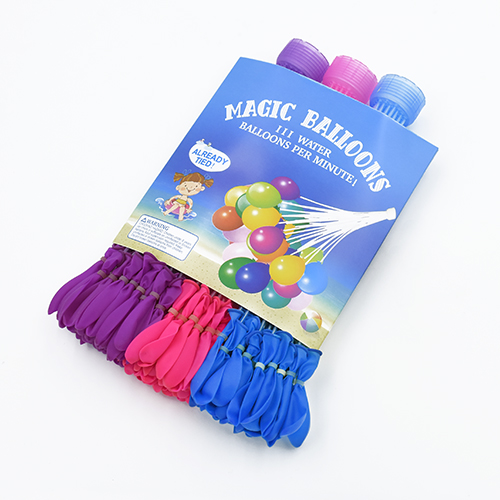 Magic Balloons, selvlukkende vandballoner, 111 stk lilla / pink / blå