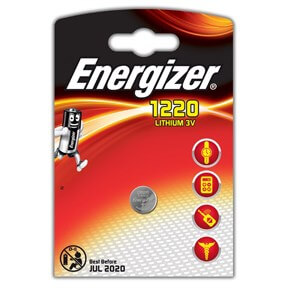 Energizer Lithium CR1220 batteri, 1 stk thumbnail