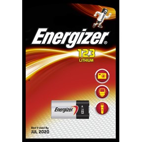 Se Energizer Lithium "Photo" batteri CR123, 1 stk hos Pixojet