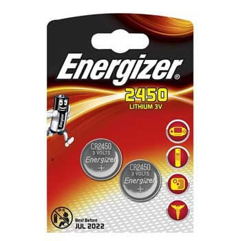 Energizer CR2450 batter, 2 stk thumbnail