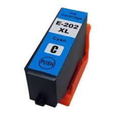 Køb Epson 202 XL - T202XLC Kompatibel - Cyan 13 ml - Pris 109.00 kr.