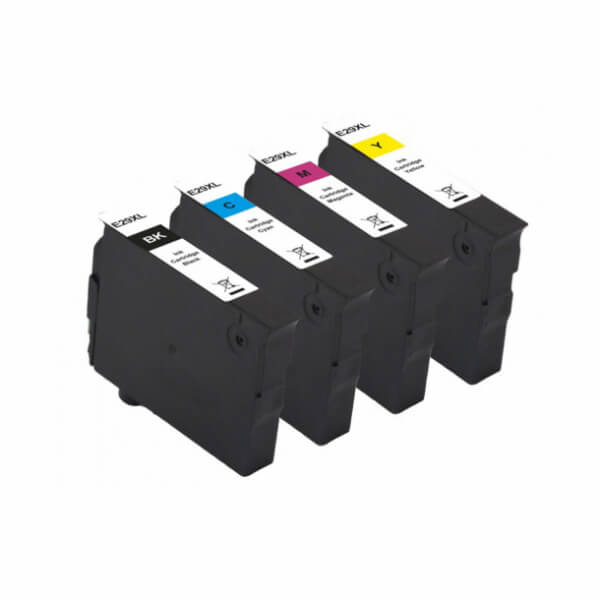 Køb Epson 29 XL combo pack 4 stk - C13T29864010 Kompatibel  - C/M/Y/K 61 ml - Pris 184.00 kr.