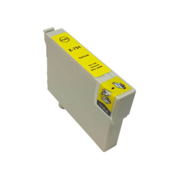 Køb Epson T0794 Y foto blæk Gul kompatibel blækpatron (18,2 ml) C1307944010 - Pris 36.00 kr.