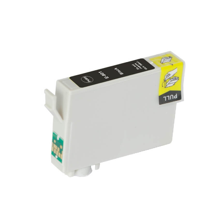 Køb Epson T0801 B Sort kompatibel blækpatron (15 ml) C13T08014011 - Pris 55.00 kr.