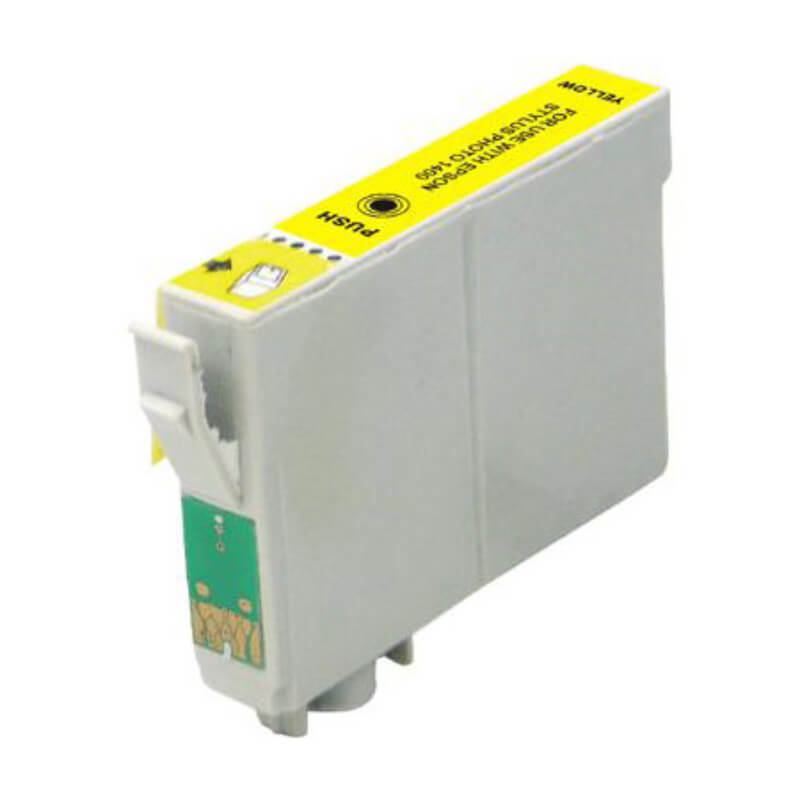 Køb Epson T1294 Y Gul kompatibel blækpatron (15 ml) C13T12944011 - Pris 61.00 kr.