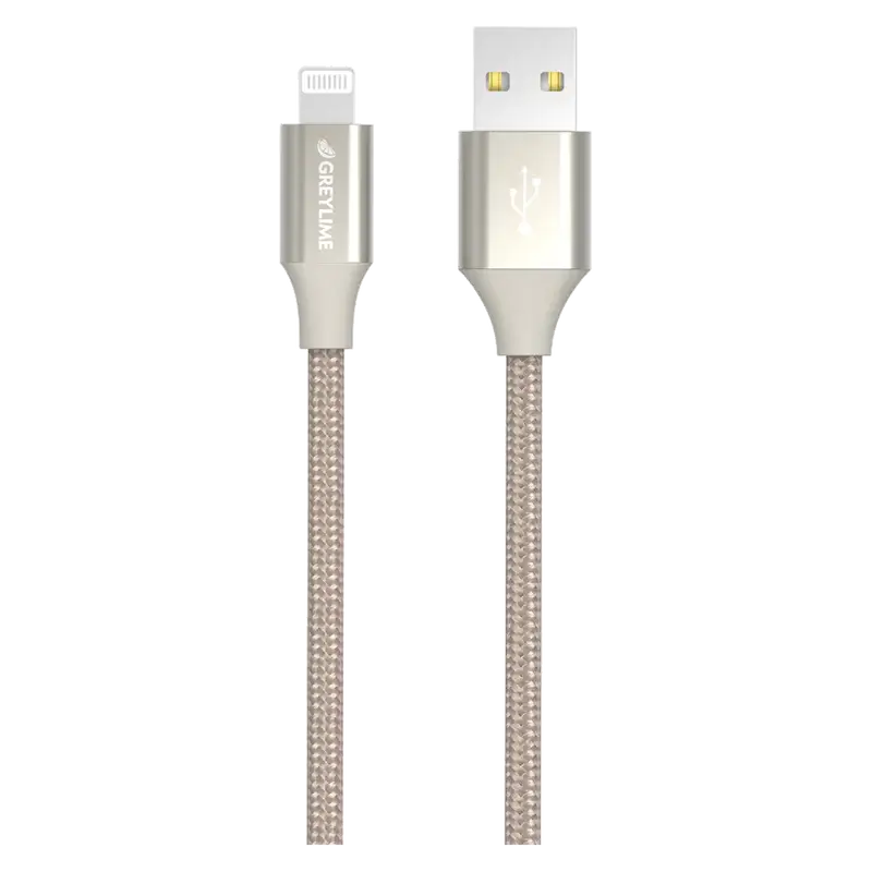 GreyLime USB-A til MFi Lightning kabel, beige 1m thumbnail