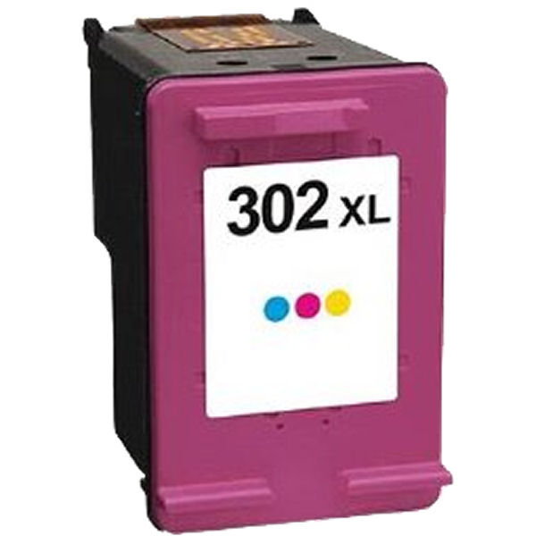 Køb HP 302 XL C Farvet kompatibel blækpatron (20 ml) - Pris 209.00 kr.