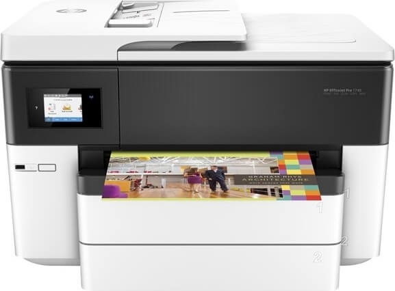 Køb HP Officejet Pro 7740 A3 e-AiO printer G5J38A#A80 - Pris 3499.00 kr.
