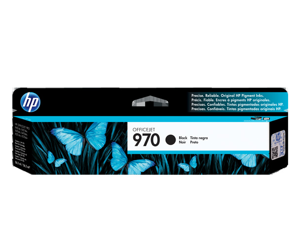 Køb HP 970 BK - CN621AE Original - Sort 3000 sider - Pris 789.00 kr.